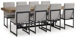 Tomtyn Extension Dining Table and 8 Chairs - D622D3