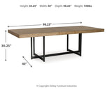 Tomtyn Extension Dining Table and 8 Chairs - D622D3