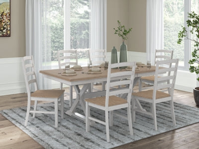 Purlaney Extension Dining Table and 6 Chairs - PCD627D4