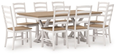 Purlaney Extension Dining Table and 8 Chairs - PCD627D5