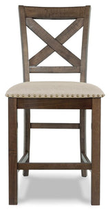 Moriville Counter Height Dining Table and 6 Barstools - D631D10