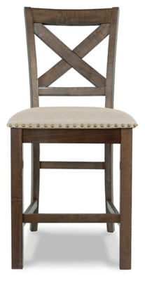 Moriville Counter Height Dining Table and 6 Barstools - D631D10