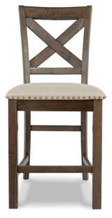 Moriville Counter Height Dining Table and 6 Barstools - D631D10