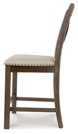 Moriville Counter Height Dining Table and 6 Barstools - D631D10