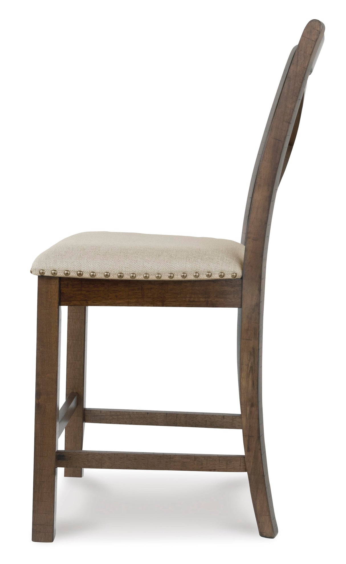 Moriville Counter Height Dining Table with 4 Barstools, Bench, and Server - D631D4