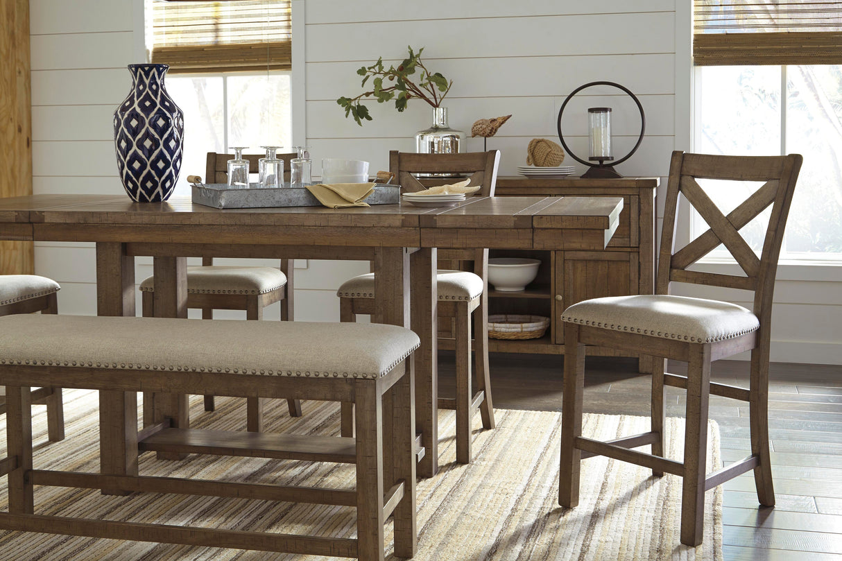 Moriville Counter Height Dining Bench - D631-09