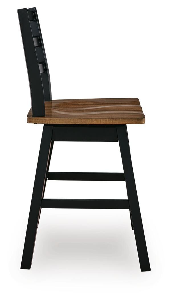 Wildenauer Counter Height Swivel Barstool - D634-224