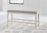 Robbinsdale Counter Height Dining Table, 2 Barstools, Bench and Server - D642D8