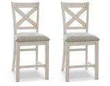 Robbinsdale Counter Height Dining Table and 4 Barstools - D642D6