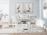 Robbinsdale Counter Height Dining Table and 4 Barstools - D642D6