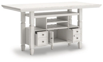 Robbinsdale Counter Height Dining Table and 4 Barstools - D642D6