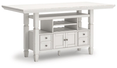 Robbinsdale Counter Height Dining Table and 4 Barstools - D642D6