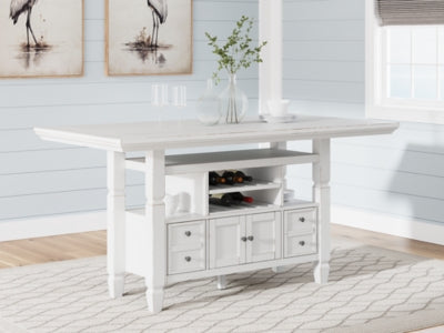 Robbinsdale Counter Height Dining Table and 4 Barstools - D642D6
