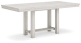Robbinsdale Counter Height Extension Dining Table, 6 Barstools and Bench - D642D10