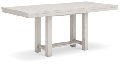 Robbinsdale Counter Height Extension Dining Table, 6 Barstools and Bench - D642D10