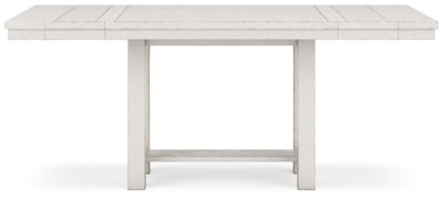 Robbinsdale Counter Height Dining Table, 4 Barstools and Bench - D642D2