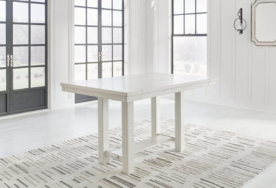 Robbinsdale Counter Height Dining Table, 4 Barstools and Bench - D642D2