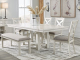 Robbinsdale Dining Table, 4 Chairs and Bench - D642D4