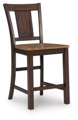 Rylandeen Counter Height Extension Dining Table 4 Barstools and Bench - PCD651D4