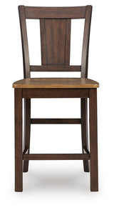 Rylandeen Counter Height Extension Dining Table 4 Barstools and Bench - PCD651D4