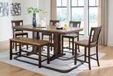 Rylandeen Counter Height Extension Dining Table 4 Barstools and Bench - PCD651D4