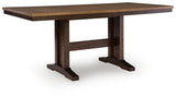 Rylandeen Counter Height Extension Dining Table 4 Barstools and Bench - PCD651D4