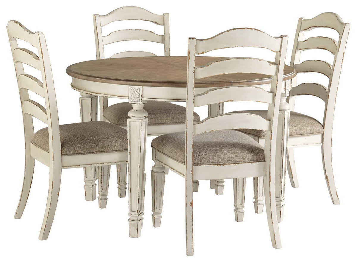Realyn Dining Table and 4 Chairs - D743D1