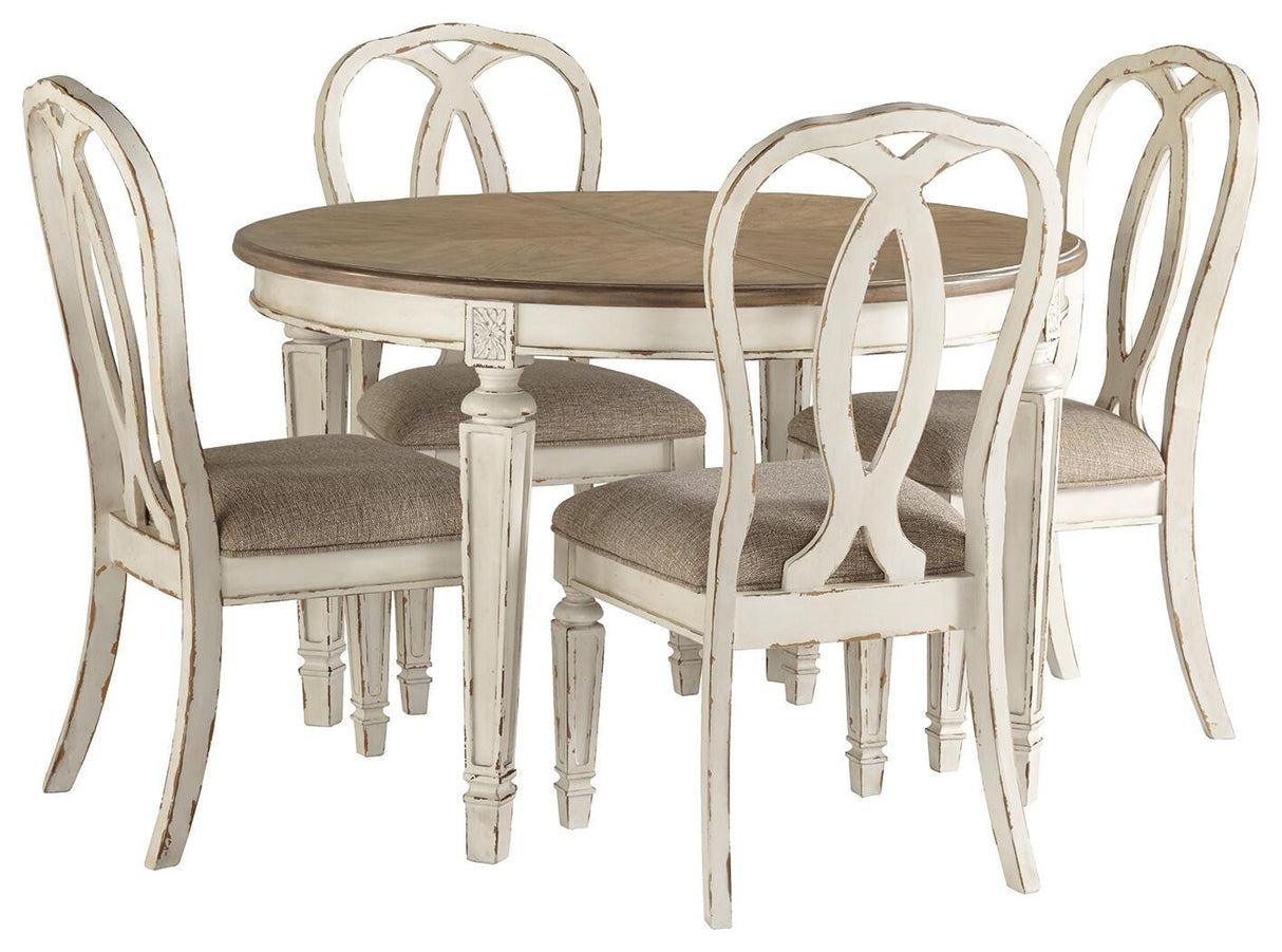 Realyn Dining Table and 4 Chairs - D743D2
