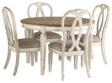Realyn Dining Table and 4 Chairs - D743D2