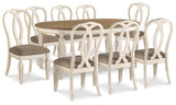 Realyn Dining Table and 8 Chairs - D743D15