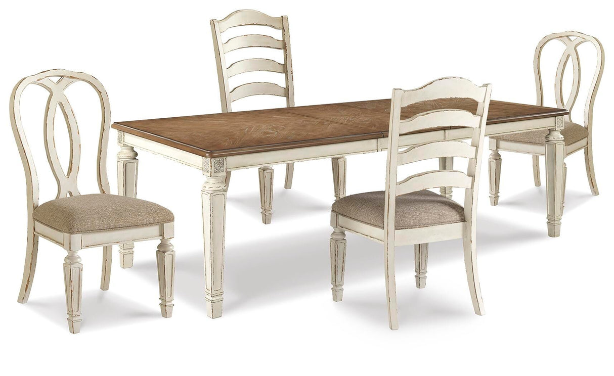 Realyn Dining Table and 4 Chairs - D743D17