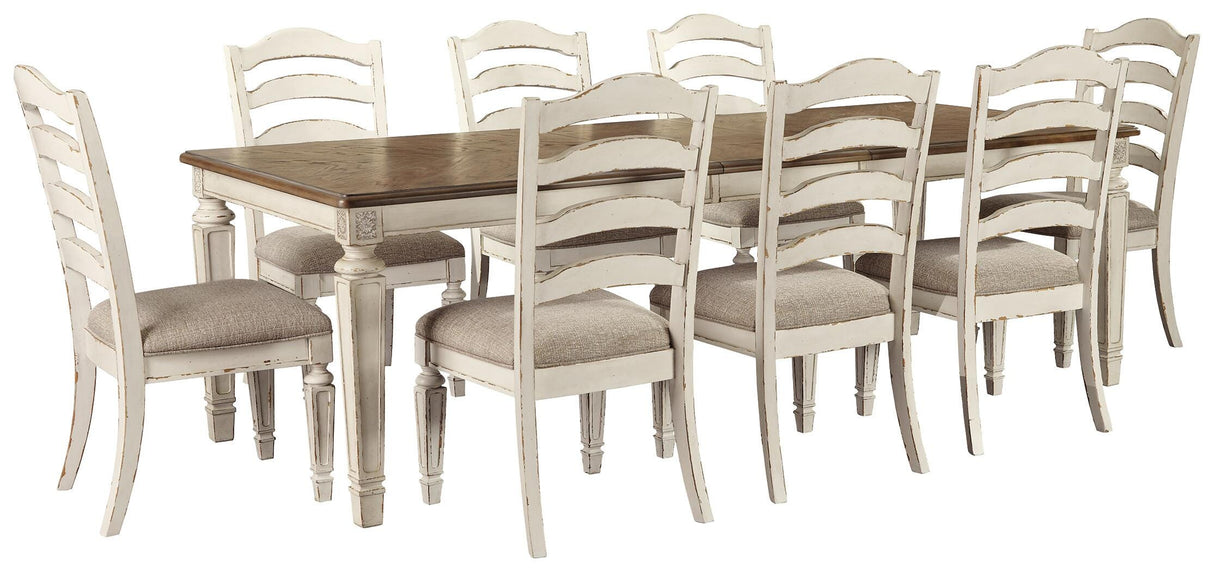 Realyn Dining Table and 8 Chairs - D743D5