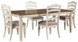 Realyn Extension Dining Table and 4 Chairs - D743D3