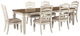 Realyn Extension Dining Table and 6 Chairs - D743D4