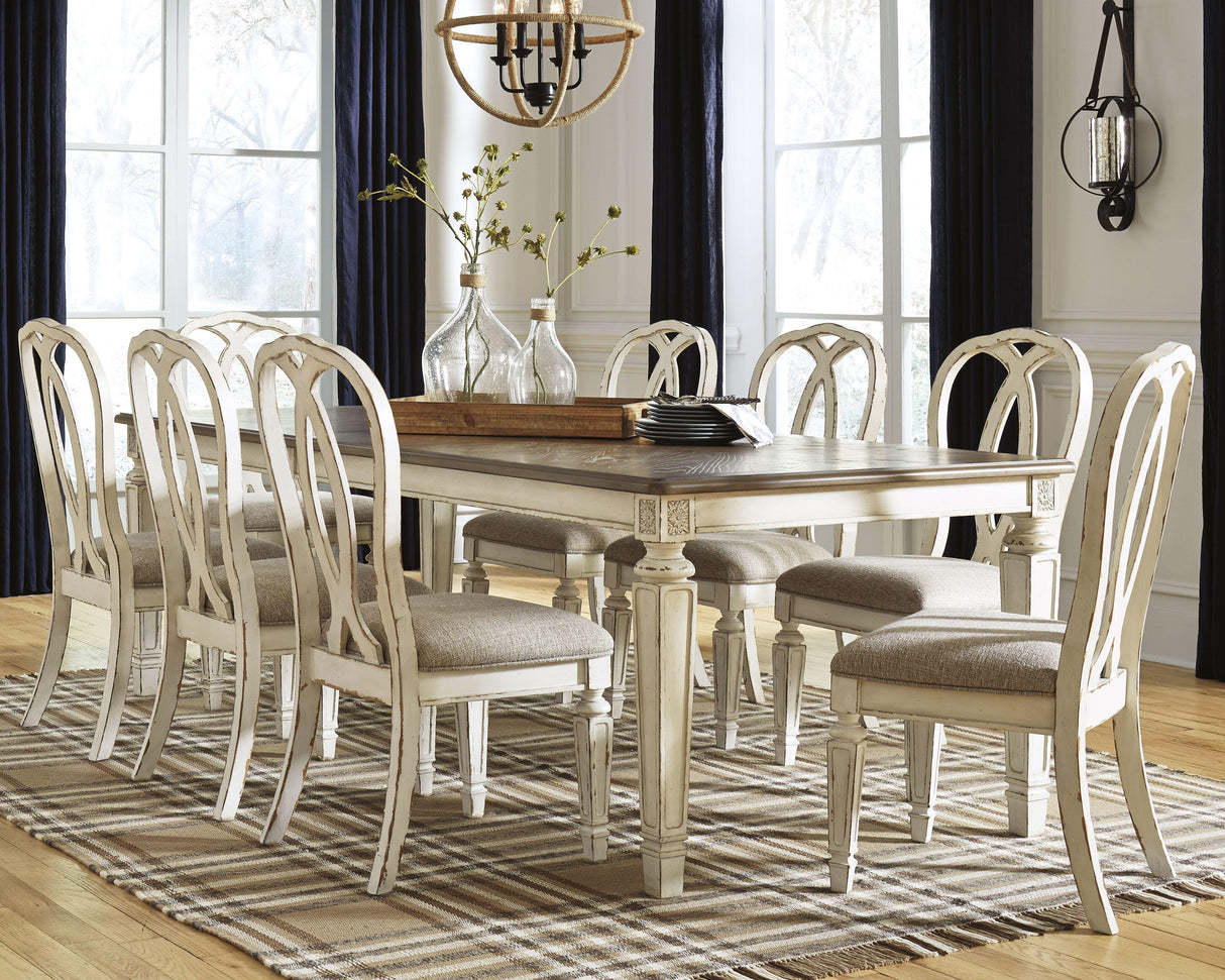 Realyn Dining Extension Table and 8 Chairs - D743D19