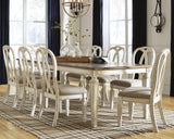 Realyn Dining Extension Table and 8 Chairs - D743D19