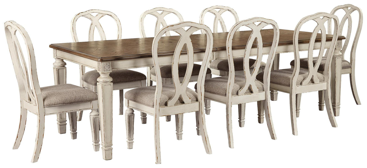 Realyn Dining Extension Table and 8 Chairs - D743D19
