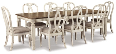 Realyn Dining Extension Table and 8 Chairs - D743D19