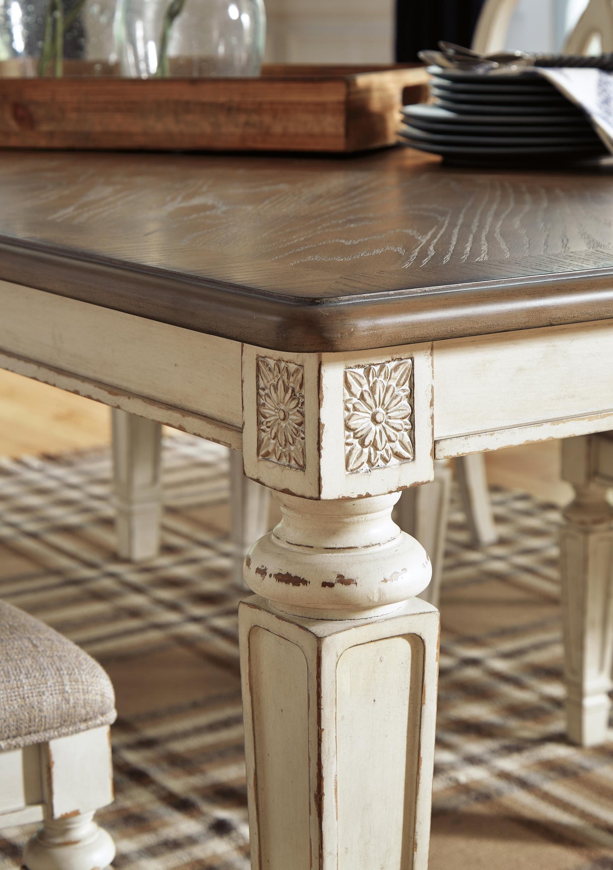 Realyn Dining Table and 4 Chairs - D743D17