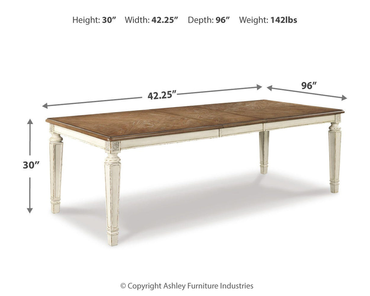 Realyn Dining Extension Table and 8 Chairs - D743D19
