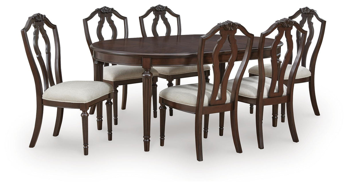 Lavinton Extension Dining Table and 6 Chairs - D764D2