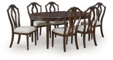 Lavinton Extension Dining Table and 6 Chairs - D764D2