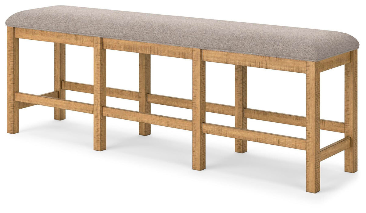 Havonplane Counter Height Dining Table, 6 Barstools and Bench - D773D5