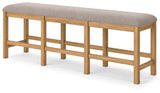 Havonplane Counter Height Dining Table, 6 Barstools and Bench - D773D5