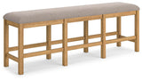 Havonplane Counter Height Dining Table, 6 Barstools and Bench - D773D5