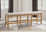 Havonplane Counter Height Dining Table, 6 Barstools and Bench - D773D5