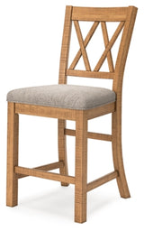 Havonplane Counter Height Extension Dining Table and 6 Barstools - D773D6