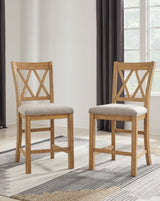 Havonplane Counter Height Dining Table and 8 Barstools - D773D4