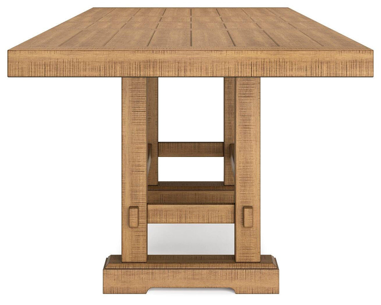 Havonplane Counter Height Dining Table, 6 Barstools and Bench - D773D5