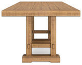 Havonplane Counter Height Dining Table, 6 Barstools and Bench - D773D5